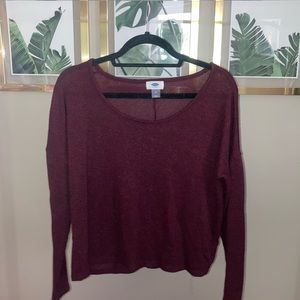 Maroon Old Navy Going Out Top Size Medium